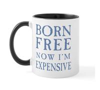 Tasse Céramique Née Libre, Maintenant Je Suis Chère Idée Mug Rétro Mugs À Café Pour Homme Collègue Frère