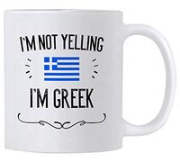 Tasse Céramique Souvenirs Grecs Et Je Ne Crie Pas Que Je Suis Grec Porcelaine Mug À Café En Céramique Avec Poignée Coffee Mugs Pour Fête Collègue Latte