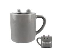 Tasse Chat 15oz avec Porte-Biscuits Céramique pour Bureau Maison Thé