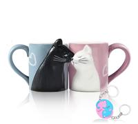 Tasse Chat Personnalisée - Cadeau pour Couple, Homme, Femme - Anniversaire, Saint Valentin, Mariage, Noël - Mug à Café