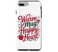 Tasse Chaude Cœur Heureux Noël Confortable Amateur De Café Coque pour iPhone 7 Plus/8 Plus