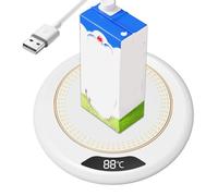 Tasse chauffante | 3 niveaux température Smart USB Chauffage USB Caster 20 W Appareil de chauffage électrique pour thé Milk Drink Cuisine Bar de salle à manger Aliment