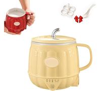 Tasse Chauffante éLectrique Multifonction 3 en 1,Mini Tasse Chauffante Portable De Voyage,Tasses à Café Au Lait Chaud De 600 ML pour des Repas Et Boissons Rapides à La Maison Ou Au Bureau.,Yellow