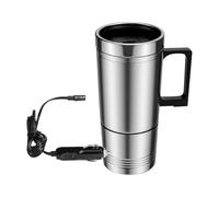 Tasse chauffante pour véhicule, 12 V 500 ml, en acier inoxydable, bouilloire électrique, bouilloire pour voiture, chauffe-bouteille