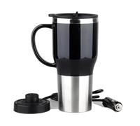 Tasse chauffante pour voiture, tasse de voyage chauffante | Bouilloire à eau chaude 12 V | Tasse de voyage électrique Portable, chauffe-café électrique élégant avec poignée 450ml pour la préparation d