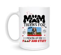 Tasse Chère Maman, Merci D'Avoir Ramassé Mes Crottes Et Tout Ça 330Ml Mug Impression Pratiques Tasses Pour Famille Chocolat Chaud Eau