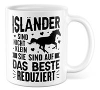 Tasse cheval cadeau islandais ne sont pas petits ils sont réduits au meilleur, tasse à café chevaux cavalier islandaise race humour bureau équipe, idée cadeau petite amie femme dicton drôle tasse à