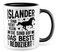 Tasse cheval cadeau islandais ne sont pas petits ils sont réduits au meilleur, tasse à café chevaux cavalier islandaise race humour bureau équipe, idée cadeau petite amie femme dicton drôle tasse à