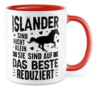 Tasse cheval cadeau islandais ne sont pas petits ils sont réduits au meilleur, tasse à café chevaux cavalier islandaise race humour bureau équipe, idée cadeau petite amie femme dicton drôle tasse à