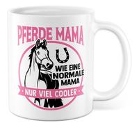 Tasse cheval cadeau mère, comme une maman normale seulement beaucoup plus cool, tasse à café cheval, cour équestre, idée cadeau enfants parents famille tasse à café