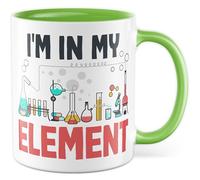 Tasse chimie cadeau I'm in my element, tasse à café tableau périodique chimiste chimiste bureau travail idée cadeau collègue équipe tasse à café