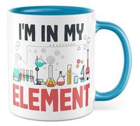 Tasse chimie cadeau I'm in my element, tasse à café tableau périodique chimiste chimiste bureau travail idée cadeau collègue équipe tasse à café