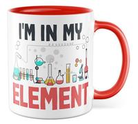 Tasse chimie cadeau I'm in my element, tasse à café tableau périodique chimiste chimiste bureau travail idée cadeau collègue équipe tasse à café