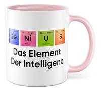Tasse chimiste cadeau Genius - L'élément de l'intelligence, tasse à café chimie laboratoire science collègue amie collègue idée cadeau tableau périodique travail étude recherche bureau tasse à café
