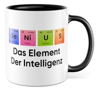Tasse chimiste cadeau Genius - L'élément de l'intelligence, tasse à café chimie laboratoire science collègue amie collègue idée cadeau tableau périodique travail étude recherche bureau tasse à café