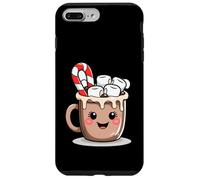 Tasse Chocolat Chaud avec Guimauves Illustration Hivernale Coque pour iPhone 7 Plus/8 Plus