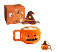 Tasse Citrouille Automne CéRamique,Tasse Automne 320 Ml,FêTe Des RéColtes Tasses Automnes,Mug Halloween CréAtif Et DrôLe,Mug Citrouille Parfaites Pour D'Halloween Ou Accessoires De FêTe D'Automne (B)