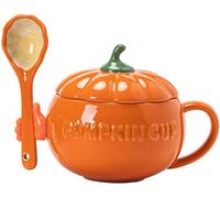 Tasse Citrouille Kawaii en Céramique avec Cuillère et Silicone Vendos85