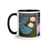 Tasse Claude Monet Nénuphar Falaise Étretat Impression Soleil Levant Cathédrale Art Impressionisme Oeuvre Peinture Mug Thé Café Décoration Tableau Bassin Nymphéas (Nénuphar)