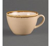 Olympia Kiln GP332 Lot de 6 tassesà cappuccino en grès Crème Capacité 340 ml