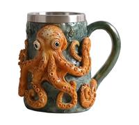 Tasse Cthulhu 160 ml - Tasse 3D faite à la main avec tentacules | Récipient pour boissons chaudes et froides | Cadeau pour les fans de pirates, bar, restaurant, cuisine, maison