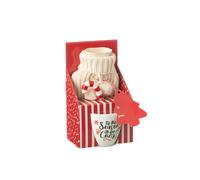 Tasse cuillère bouillotte en céramique rouge 27x16.4x27.1 cm J-Line