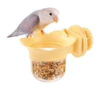 Tasse d'alimentation pour Perroquets - Plat pour Cage À Oiseaux De 2,87 Pouces | Bol À Fixation par Pince - Support Alimentaire en PC Durable Adapté Aux Fruits, Légumes, Offrant Une Alimentati