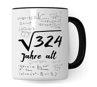 Tasse d'anniversaire 18 ans, cadeau de mathématiques, idée cadeau de 18 ans, tasse à café mathématiques 18e anniversaire idées cadeaux drôle cadeau d'anniversaire