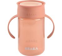 Béaba Tasse d'apprentissage 360° anti-fuite poignées amovibles rose 340 ml