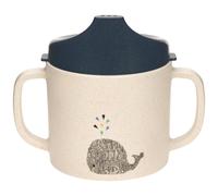 Tasse d'apprentissage à bec ecru, bleu TU