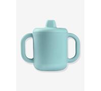 Tasse d'apprentissage BEABA en silicone bleu TU