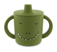 TRIXIE Mr. Lion Couverts pour enfants en bas âge Acier inoxydable, Jaune Silicone, Acier inoxydable