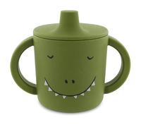 TRIXIE Mr. Lion Couverts pour enfants en bas âge Acier inoxydable, Jaune Silicone, Acier inoxydable
