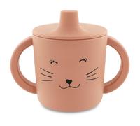 Trixie Tasse d'apprentissage en silicone Mrs. Cat - Rose