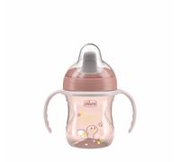 Chicco Tasse d'apprentissage Training Cup 6m+ avec supports 200 ml Rose