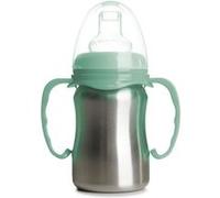 Tasse d'apprentissage - THERMOBABY - Inox - 180 ml - Vert Cactus - Ergonomique et anti-fuites Vert Cactus G