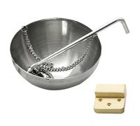 Tasse d'aromathérapie pour sauna, diffuseur d'huiles essentielles pour sauna, tasse 'aromathérapie en acier inoxydable avec chaîne pour saunas infrarouges et traditionnels, support 'huile essentiel