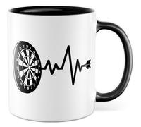 Tasse Darts Cadeau Fléchettes, Tasse à café Fléchettes Cible de fléchettes Hobby Amis, idée cadeau Amour Sarcasme Blague Drôle Tasse à café
