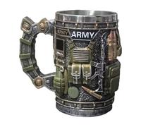 Tasse D'avion En Acier Inoxydable - Gravée À La Main, Tasse À Café, Bière, Grande Capacité, Nouveauté À Motif De Soldat, Verres À Boisson, Chope À Eau D'art Mécanique Rétro | Pour Petit Ami Papa Grand