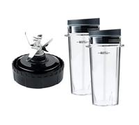Tasse De 16 Oz Avec Deux Couvercles Et Lame À 6 Ailettes, Pièces De Rechange Pour Mixeur, Compatible Avec Les Modèles BL660, BL770, BL740