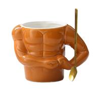 Tasse de 350 ml - 650 g/lot de tasses à thé multifonctionnelles, tasse à café en forme de muscle, récipient à boisson fantaisie en céramique | Récipient à thé et lait pour les amateurs de fitness