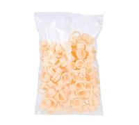 Tasse de bague de tatouage de sourcil de 100 pièces, support de colle de pigment de Microblading, Tasse à anneau de tatouage, Porte-pigment pour microblading, Porte-colle pour tatouage (M)