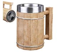 Tasse de bière en fût, bière en seau Stein | Tasses à bière vintage avec poignée, 600 ml de décoration de taverne drôle, accessoires de boisson pour la maison, restaurant