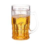 Tasse de bière Prank, tasse de boisson à boire à double couche de 420 ml, fausse décoration de boissons, réfrigérateur cadeau de nouveauté, table à manger, accessoire de fête pour le rire et le