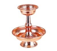 Tasse de bouddhisme tibétain en métal faite à la main, bol d ' offrande d ' eau bouddhiste, récipient rituel pour le culte du temple, collection culturelle, accessoires de cérémonie religieuse