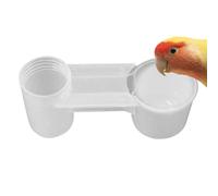 Tasse de bouteille d'eau de Soda Pop, mangeoire à eau d'oiseau perroquet - Ficheur d'eau d'oiseaux à l'épreuve des éclaboussures | Dispositif de conception à double port scientifique sûr pour les pige