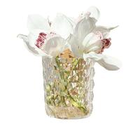 Tasse de brosses de maquillage pour la coiffeuse seau de stockage pour les brosses de maquillage, porte-stylo avec motif en diamant, ornements de bureau de luxe légers, support de brosse de miséricord