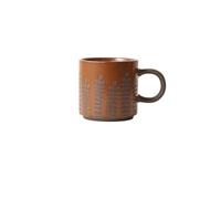 Tasse de bureau Large Capacity Retro Ceramic Mug Lace Coffee Cup 350ml