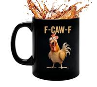 Tasse de café au poulet - tasse en céramique de style ferme avec poignée confortable | Drinkware sur le thème du coq pour lady Mère Femmes, Kitchen Breakfast Morning Thé Morning Cocoa Animal Lovers Gi