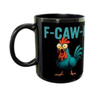 Tasse De Café - Chouchage De Café Drôle, 12 Onces De Bois De Bois Pour Le Coq En Céramique - Cup De Nouveauté - Pour Le Thé Hot Milk Brinks Colonachers Colorouteurs Femmes Men De Poulet Lovers Fa